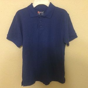 Austin clothing blue collared shirt size 10 polo
